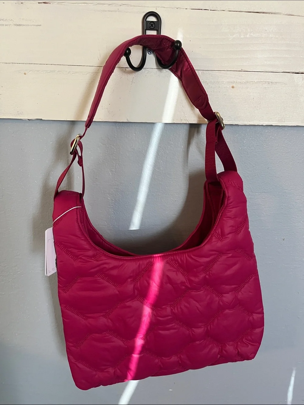 Lululemon quilty pleasures bag in berry rumble